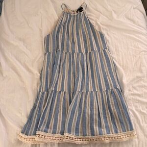 Striped Blue and White Dress